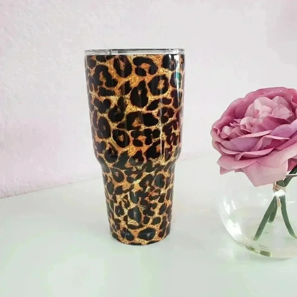 30 oz. Leopard Tumbler New in Box